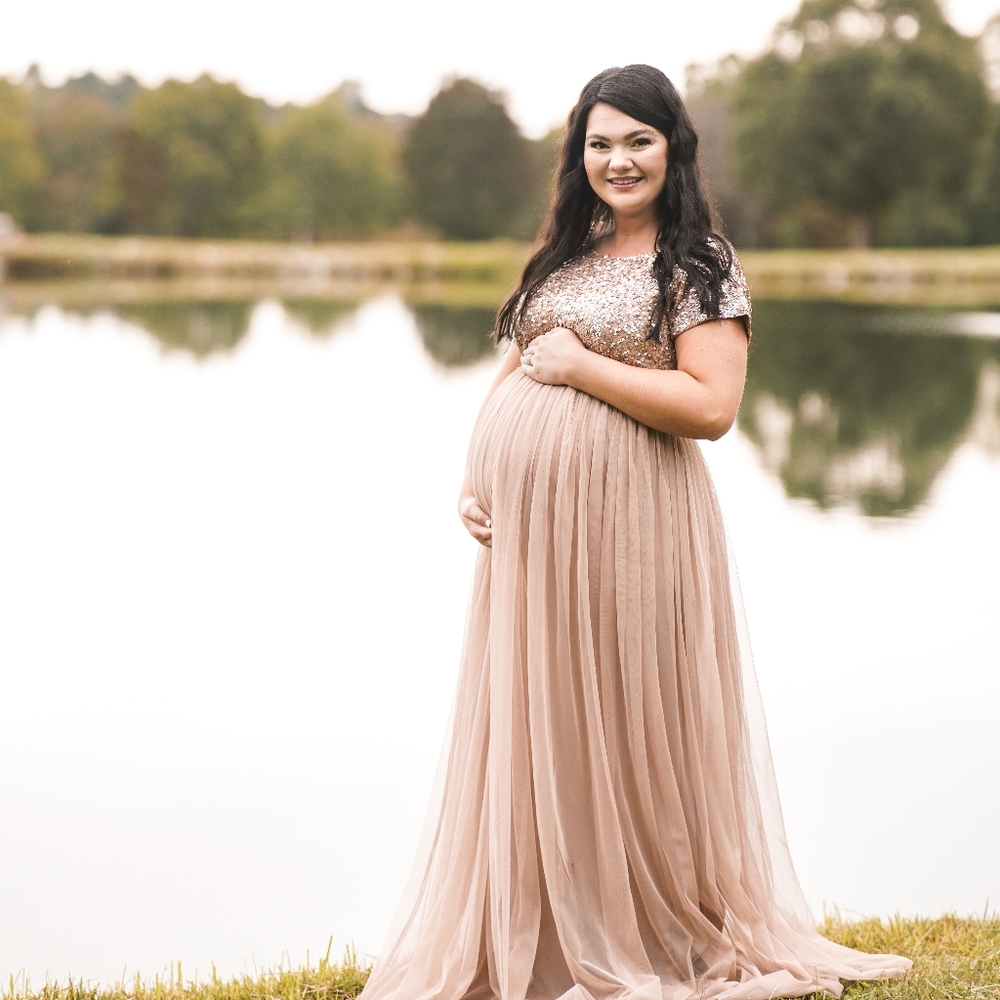 Maya Maternity dress sequin